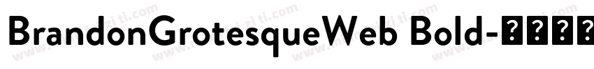 BrandonGrotesqueWeb Bold字体转换